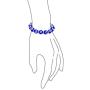 Bling Jewelry Colorful Turkish Glass Bead Good Luck Protection Evil Eye Stretch Bracelet for Women for Teen Rondelle Crystal Spacer Stackable Protection More Colors