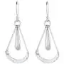 Pepe Dominguez 925 Sterling Silver Long Drop on Hammered Swing Dangle Earrings Pepe Dominguez 925 Sterling Silver Long Drop on Hammered Swing Dangle Earrings