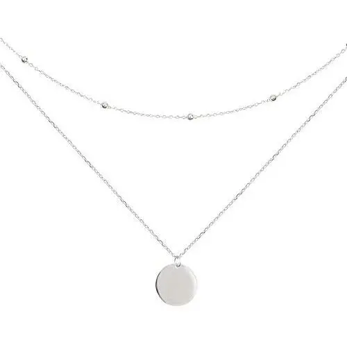 Layered Disc Pendant Choker Necklace for Women Girls 925 Sterling Silver 18K Gold Dainty Full Moon Circle Coin Collar Two-Double Chain Fashion Y Jewelry Gifts Box Birthday Wedding Layered Disc Pendant Choker Necklace for Women Girls 925 Sterling Silver 18K Gold Dainty Full Moon Circle Coin Collar Two-Double Chain Fashion Y Jewelry Gifts Box Birthday Wedding