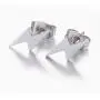 Stainless Steel Simple Punk Lightning Bolt Flash Thunder Button Stud Earrings Women Mens Cool Party Jewelry Stainless Steel Simple Punk Lightning Bolt Flash Thunder Button Stud Earrings Women Mens Cool Party Jewelry