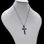 Uloveido Stainless Steel Plain Cross Pendant Necklace with Mustard Seeds Heart Pendant for Men and Women Y633 Uloveido Stainless Steel Plain Cross Pendant Necklace with Mustard Seeds Heart Pendant for Men and Women Y633
