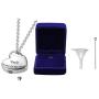 GISUNYE Cremation Urn Necklace for Ashes Urn Jewelry,Forever in My Heart Carved Locket Stainless Steel Keepsake Waterproof Memorial Pendant for mom & dad with Filling Kit (Uncle)…