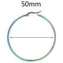 HOUSWEETY 5 Pairs 5 Colors Stainless Steel Smooth Simple Hoop Earrings (Dia.10mm) HOUSWEETY 5 Pairs 5 Colors Stainless Steel Smooth Simple Hoop Earrings (Dia.10mm)