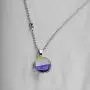 CENWA LGBT Gay Pride Rainbow Time Gemstone Double-Sided Glass Ball Pendant Necklace LGBT Lesbian Jewelry