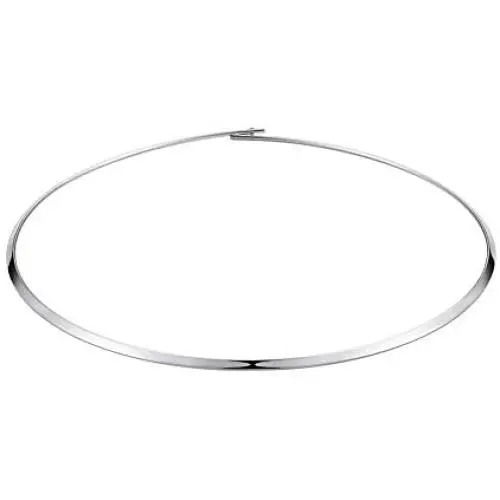 Choker Necklace for Women Silver Stainless Steel Simple Collar Choker Choker Necklace for Women Silver Stainless Steel Simple Collar Choker