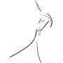 JanKuo Jewelry Rhodium Plated Cubic Zirconia Simulated Pearl Dangle Earrings