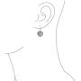 Open Lightweight Clover Flower Filigree Multi Heart Shape Puff Hearts Drop Dangle Earrings For Women Teens Oxidized 925 Sterling Silver Leverback