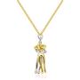 XINAOBAOLUO Fashion Affectionate Hug Jewelry Metal Plating Lovers Pendant Necklace &18k Alloy Earring Set Gifts for Couples (1.18 Pendant + 15.7 Chain)