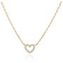 PAVOI 14K Gold Plated Heart Pendant | Layered Necklaces | Gold Necklaces for Women | 18'' Length with a 2'' Extension