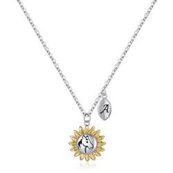 Memorjew Sunflower Horse Necklace for Girls, Dainty Silver Initial Necklace Kids Jewelry Horse Gifts for Girls Women