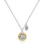 Memorjew Sunflower Horse Necklace for Girls, Dainty Silver Initial Necklace Kids Jewelry Horse Gifts for Girls Women