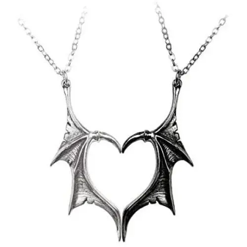 Alchemy of England Darkling Heart Necklace, Silver Alchemy of England Darkling Heart Necklace, Silver