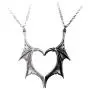 Alchemy of England Darkling Heart Necklace, Silver Alchemy of England Darkling Heart Necklace, Silver