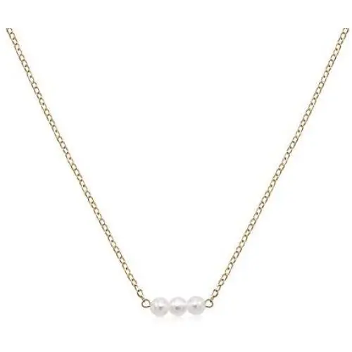 So Pretty Dainty Gold Pearl Choker Handmade Beads Pendant Layering Chain Necklace for Women Girls