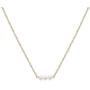 So Pretty Dainty Gold Pearl Choker Handmade Beads Pendant Layering Chain Necklace for Women Girls