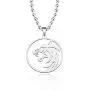 Wolf Medallion Necklace Wolf Head Pendant Necklace keychain Wolf Gifts Wolf School Medallion Gifts Wolf Jewelry