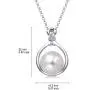 Molah Sterling Silver 10.5-11mm Genuine Cultured Freshwater Pearl Cubic Zirconia Pendant Necklace 16''+2'' Extension