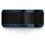 Chroma Color Collection Tungsten Carbide Wedding Band Ring 10mm for Men Women Green Red Blue Purple Black Gunmetal Copper Fuchsia Teal Interior with Blue Beveled Edge Brushed Polished