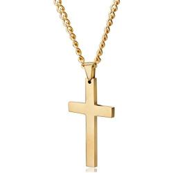 Jstyle Jewelry Mens Cross Necklace for Men Women Stainless Steel Pendant 24 Inch