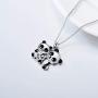 BEBEWO 925 Sterling Silver Cute Animal Panda Pendant Necklace for Women Girls Lover Gifts Birthday Jewelry, Chain 18+2 inch