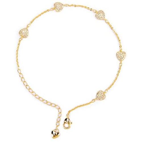 LVYE Small Tennis Bracelets Link Bracelets CZ Jewelry Sterling Silver and Gold Plated Bracelet Oval and Heart for Women and Girls