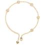 LVYE Small Tennis Bracelets Link Bracelets CZ Jewelry Sterling Silver and Gold Plated Bracelet Oval and Heart for Women and Girls