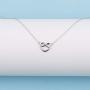 VENSERI S925 Sterling Silver Jewelry Celtic Love Knot Necklace Celtic Heart Knot Necklace Friendship Necklace Birthday Gift