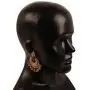 Touchstone''Devsena Bahubali Manikarnika Collection Indian Bollywood Designer Jewelry Earrings with Beads for Women in Antique Gold Tone