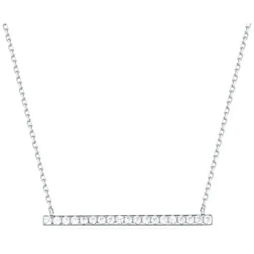 Carleen 18K White Gold Plated 925 Sterling Silver Round CZ Cubic Zirconia Simulated Diamond Paved Horizontal Long Bar Dainty Pendant Stud Earrings Necklace for Women Carleen 18K White Gold Plated 925 Sterling Silver Round CZ Cubic Zirconia Simulated Diamond Paved Horizontal Long Bar Dainty Pendant Stud Earrings Necklace for Women