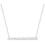 Carleen 18K White Gold Plated 925 Sterling Silver Round CZ Cubic Zirconia Simulated Diamond Paved Horizontal Long Bar Dainty Pendant Stud Earrings Necklace for Women Carleen 18K White Gold Plated 925 Sterling Silver Round CZ Cubic Zirconia Simulated Diamond Paved Horizontal Long Bar Dainty Pendant Stud Earrings Necklace for Women