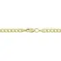 14K Yellow Gold Filled Solid Curb Chain Necklace, 3.6mm Wide