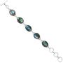 Labradorite Bracelet 925 Silver Overlay Handmade Vintage Style Jewelry for Women Mom Wife