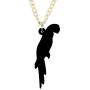 NEWEI Acrylic Novelty Flying Parrot Bird Necklace Chain Pendant Collar Fashion Animal Ornaments Jewelry for Women Gifts Charm