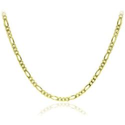 Michael Zweig 925 Sterling Silver Necklace for Women - Sterling Silver Figaro Chain Necklace | 2.95 mm Thickness with Spring Ring, Italy Tag