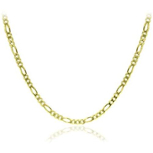Michael Zweig 925 Sterling Silver Necklace for Women - Sterling Silver Figaro Chain Necklace | 2.95 mm Thickness with Spring Ring, Italy Tag