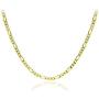 Michael Zweig 925 Sterling Silver Necklace for Women - Sterling Silver Figaro Chain Necklace | 2.95 mm Thickness with Spring Ring, Italy Tag