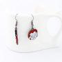 WSNANG Friday The 13th Inspired Jewelry Horror Scary Theme Movie Cartoon Logo Earrings Horror Movie Gift