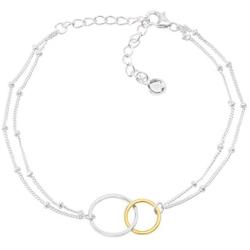 Silpada Pagosa Circle Linking Station Bracelet in 18K Gold-Plated Sterling Silver, 7.5'' + 2''