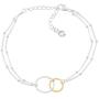 Silpada Pagosa Circle Linking Station Bracelet in 18K Gold-Plated Sterling Silver, 7.5'' + 2''