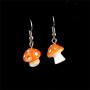 Mushroom Shape Pendant Dangle Earrings Funny Sweet Fresh Simulation Mushroom Drop Earrings Colorful Mushroom Food Charm Earrings for Women Girls Jewelry