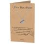 Quan Jewelry Harmonious Necklace for Teachers with a Piano Charm Pendant, comes with an Inspirational and Motivational Quote and Greeting Cards