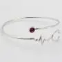 WUSUANED Heart Beat Stethoscope Cuff Bangle Bracelet Medical Jewelry for Registered Nurse Doctor