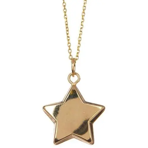 Pori Jewelers 14K Yellow Gold Puffed Star Pendant in 14K Gold Cable Chain Necklace -18'' Pori Jewelers 14K Yellow Gold Puffed Star Pendant in 14K Gold Cable Chain Necklace -18''