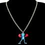 WEVENI Acrylic Skateboard Frog Necklace Golf Boxer Frog Pendant Jewelry Gifts for Women Girls Ladies