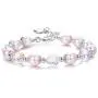 Sllaiss Pink Swarovski Pearl Crystal Charm Bracelet for Women Girls Link Chain Elastic Bracelets with Heart Charm, Crystals from Swarovski, Friendship Bracelets Jewelry Gift for Her Sllaiss Pink Swarovski Pearl Crystal Charm Bracelet for Women Girls Link Chain Elastic Bracelets with Heart Charm, Crystals from Swarovski, Friendship Bracelets Jewelry Gift for Her