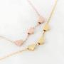 RIAH FASHION Dainty Romantic Charm Necklace - Minimal Pendant Delicate Chain Heart, Love Message Girlfriend, Valentines Mothers Day Jewelry Gift