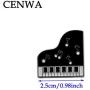 CENWA Black and White Keyboard Brooch Pin Piano Gifts Piano Keyboard Brooch Pin Music Jewelry Gift for Music Teacher Piano Lover