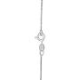 Brights Collection 0.85MM 925 Sterling Silver 18'' Italian Box Chain Crafted With 14K White Gold Plated Prime Jewelry For Womens