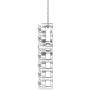 10K Gold Diamond Cross Pendant Necklace (1/4 Carat) with Silver Chain