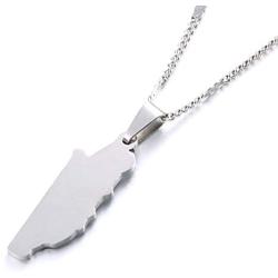 Belize Map Pendant Necklaces Charm Belizes Maps Jewelry